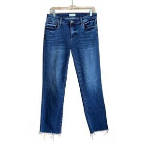 Evereve Brand Ever Straight Raw Hem Jeans Size 26